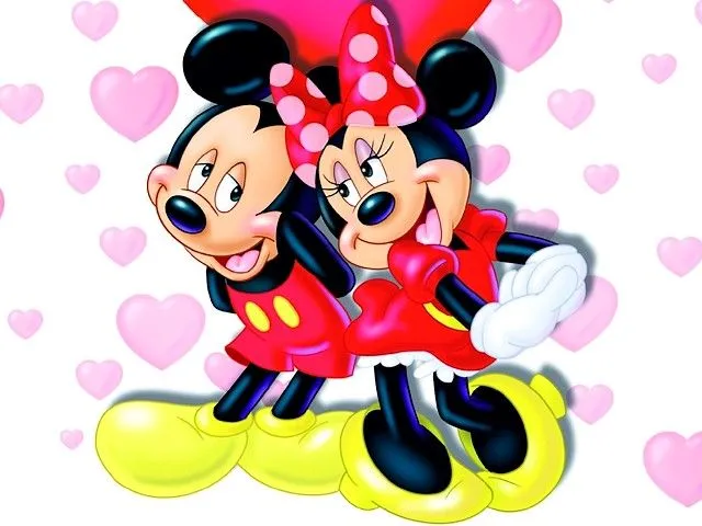 Disney Valentines Day Minnie and Mickey Mouse Love Wallpaper ...