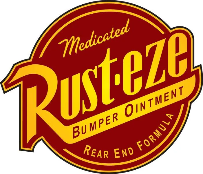 Disney's Cars Lightning McQueen Rust-eze Logo. Large image. | My ... Disney's Cars Lightning McQueen Rust-eze Logo. Large image. | My ...