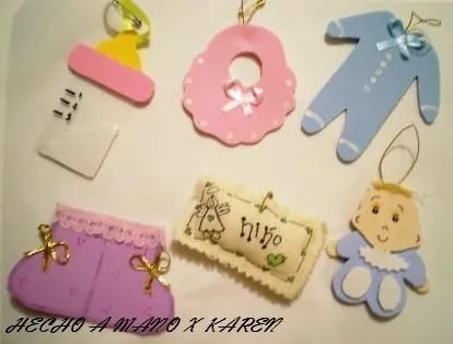 Distintivos de baby shower foami - Imagui