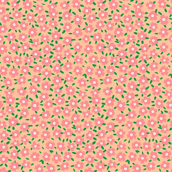 ditsy patrón floral con pequeñas flores de color rosa — Vector ... ditsy patrón floral con pequeñas flores de color rosa — Vector ...