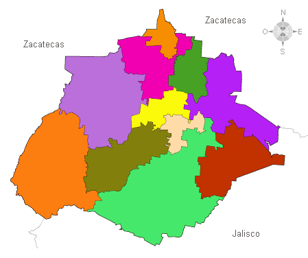 División municipal. Aguascalientes