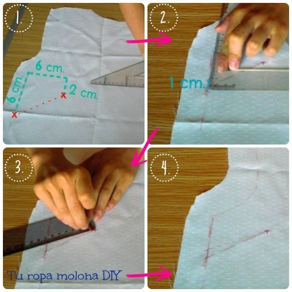 DIY: Cómo hacer una blusa con apliques de encaje o puntilla, fácil ...