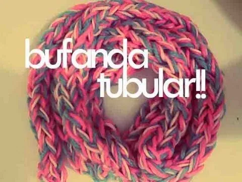 DIY♥ BUFANDA TUBULAR CON LOS DEDOS / TUBULAR SCARF WITH FINGERS ...