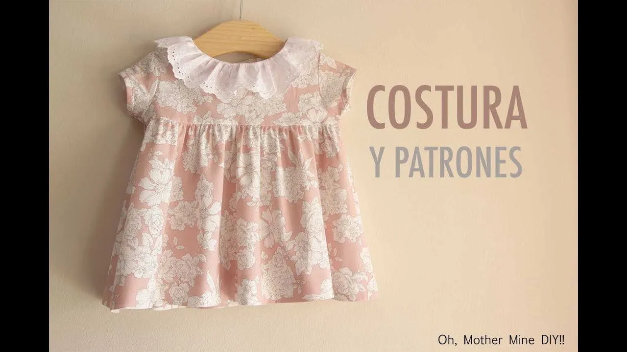 DIY Costura Vestido de niña (patrones gratis) - YouTube