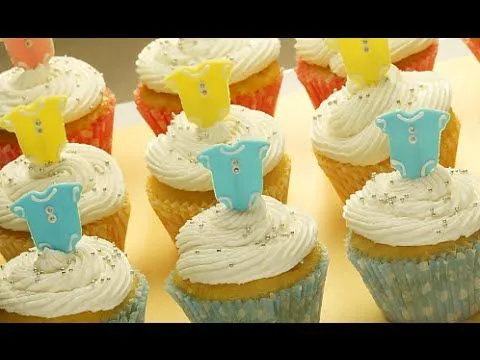 DIY - Decoracion de Cupcakes para BABY SHOWER | Ideas super fácil ...