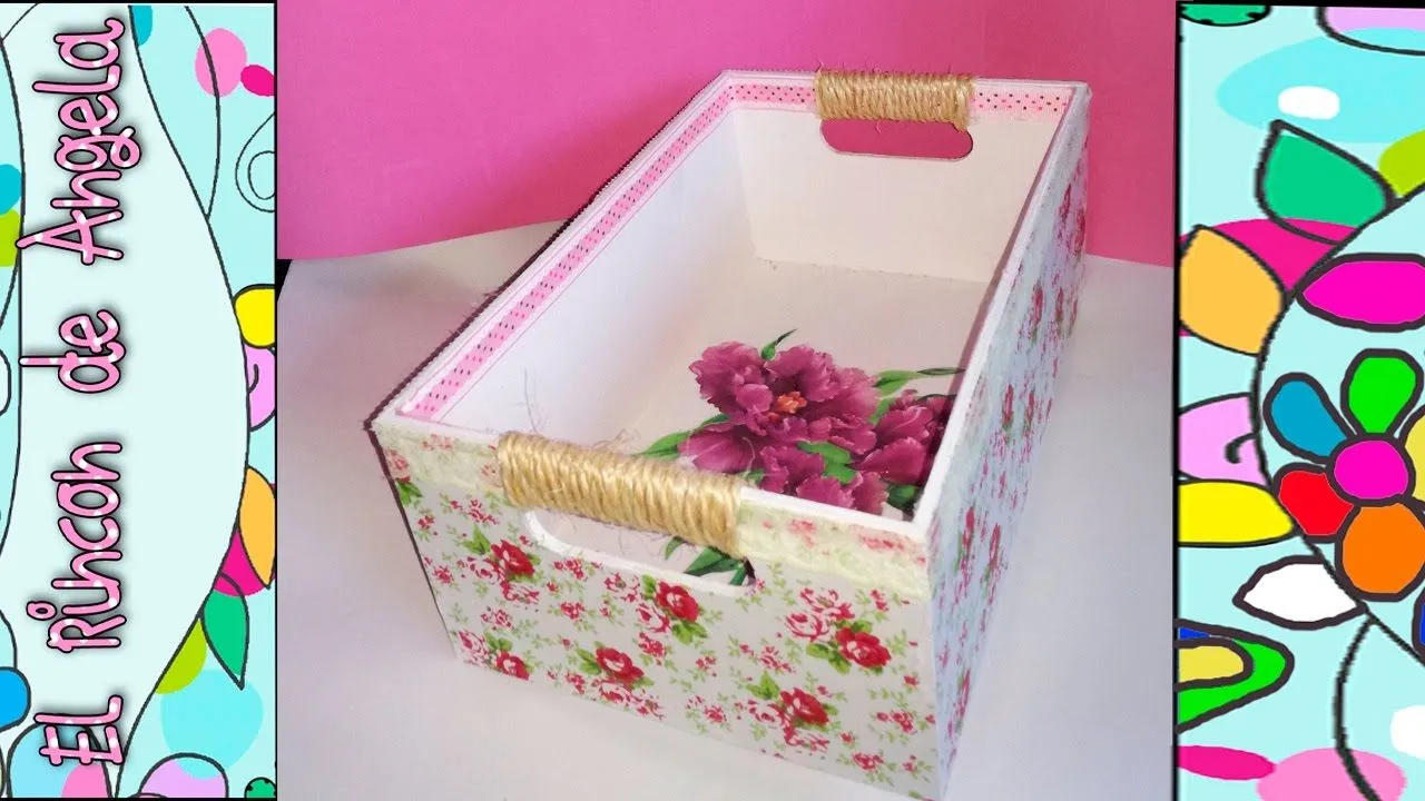 DIY Como decorar una caja de madera con papel mache, y decoupage Regalo dia  san valentin - YouTube