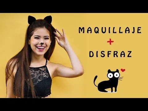 DIY ❤ disfraz y maquillaje de gata - YouTube