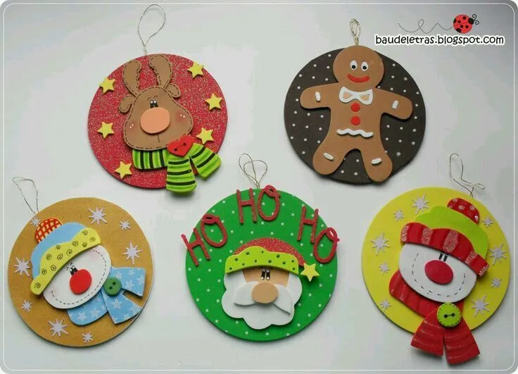 Diy distintivos navidad lindo | navidad | Pinterest | Navidad and DIY