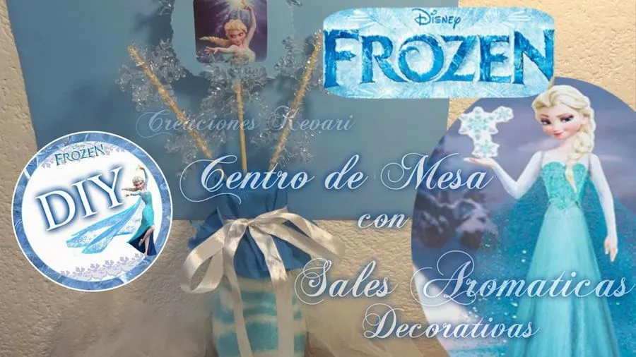 DIY fiesta de Frozen (centro de mesa, bolsita o dulcero ...