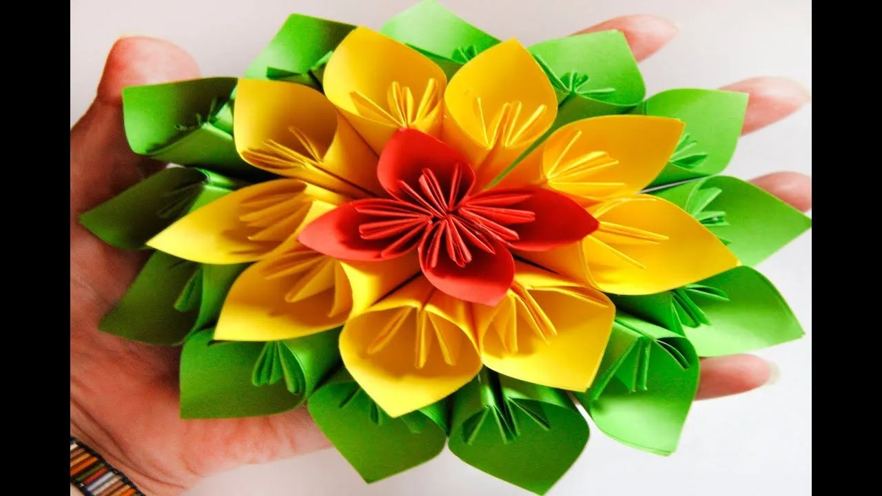 DIY: Flor De Papel Estilo Kusudama - Brotes De Creatividad - YouTube DIY: Flor De Papel Estilo Kusudama - Brotes De Creatividad - YouTube