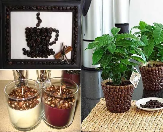 DIY. Ideas para decorar con granos de café. | Mil Ideas de Decoración