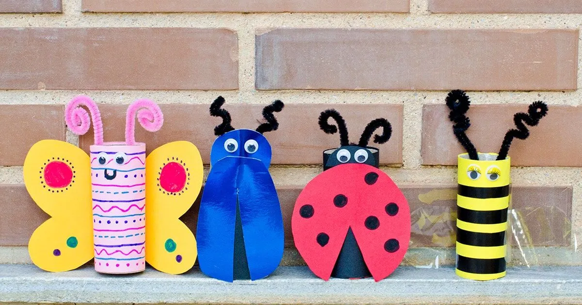 DIY | 4 Insectos con rollos de papel | Fixo Kids
