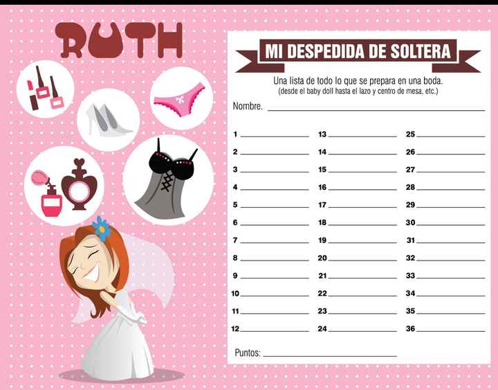 Diy kit imprimible todo lo que necesitamos para la despedida de soltera Diy kit imprimible todo lo que necesitamos para la despedida de soltera