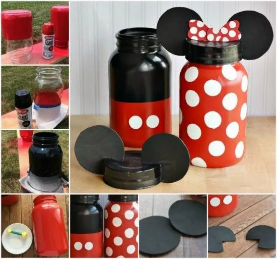 DIY Mickey And Minnie Mouse Jars Pictures, Photos, and Images for ...