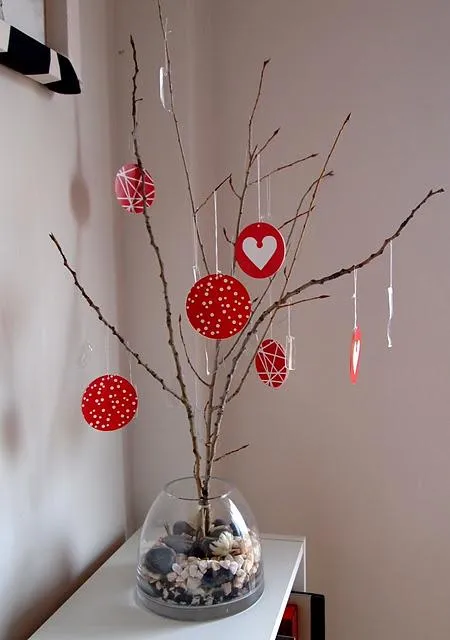 Diy Navidad: El mini árbol de Navidad de Sonia con ramas ...