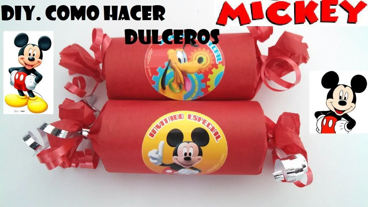 DIY.COMO HACER DULCERO FACIL DE MICKEY MOUSE - YouTube