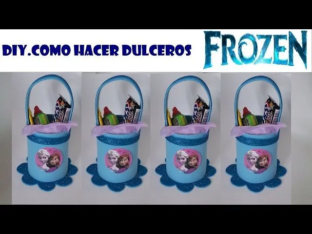 DIY.COMO HACER DULCERO DE FOAMI FROZEN - YouTube