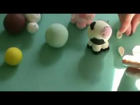 DIY♥Elefante , vaca con Porcelana fría 2 - YouTube