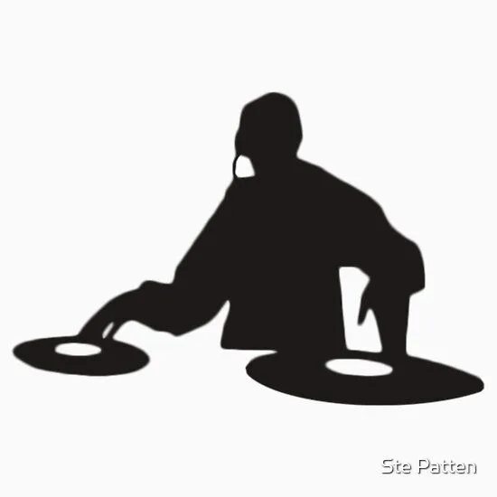 DJ silhouette design DJ with headphones" Kids Clothes by its-mr ...