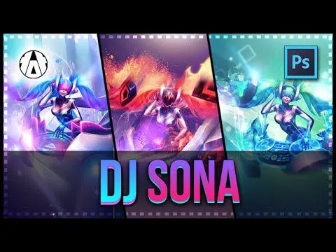 DJ Sona | 3 Wallpapers HD | Photoshop | Speed Art | League of ...