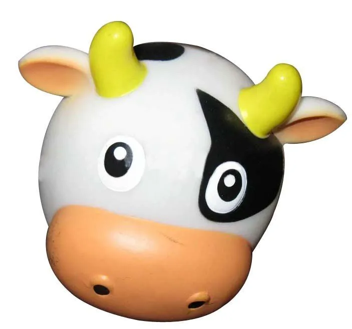 Dl-pet-pt127 mascota de juguete - vaca de dibujos animados - spanish.