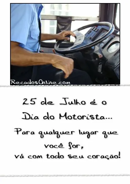 Dia do Motorista - Imagens, Mensagens e Frases para Facebook ...