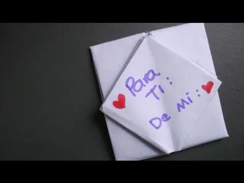 Doblando cartas // cuadrito - YouTube