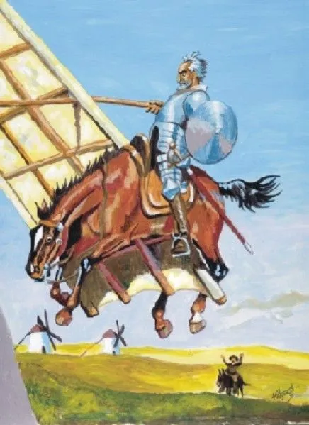 Don Quijote y los molinos de viento by higinio alguacil ...