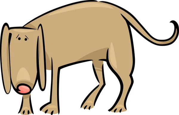 doodle de dibujos animados de perro triste — Vector stock ...
