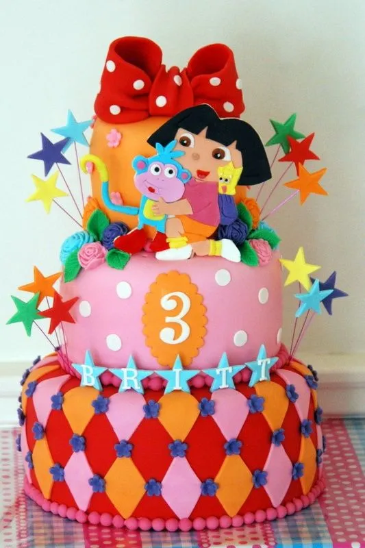 Dora the explorer cakes and cupcakes on Pinterest | Cake Toppers ...