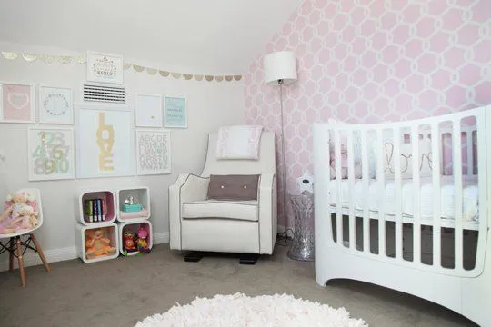 Dormitorio para niña en rosa y dorado | Decoideas.Net