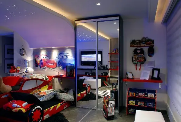 DORMITORIO RAYO MCQUEEN CARS KIDS BEDROOM : DORMITORIOS: decorar ...