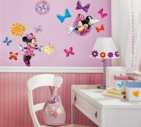 Dormitorio Temático Minnie Mouse : Diseño y Decoración del Hogar ...
