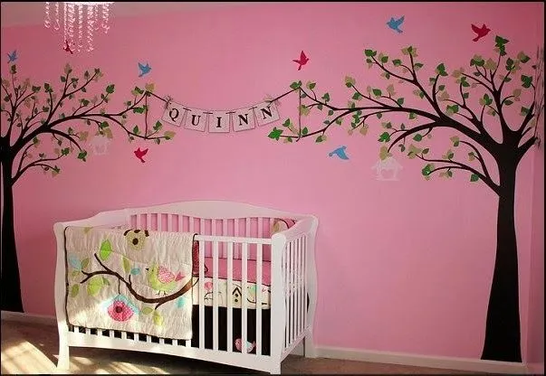 Dormitorios de bebés decorados con árboles - Dormitorios colores y ...