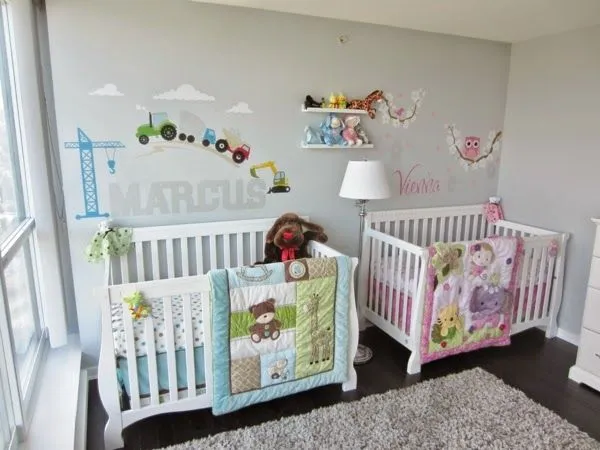 Dormitorios para dos bebés - Dormitorios colores y estilos