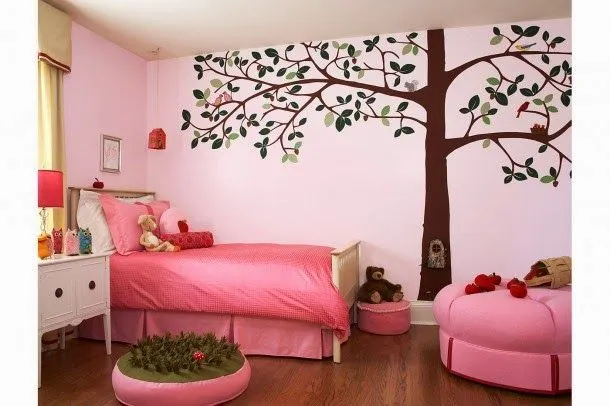 Dormitorios color rosa para niña - Colores en casa