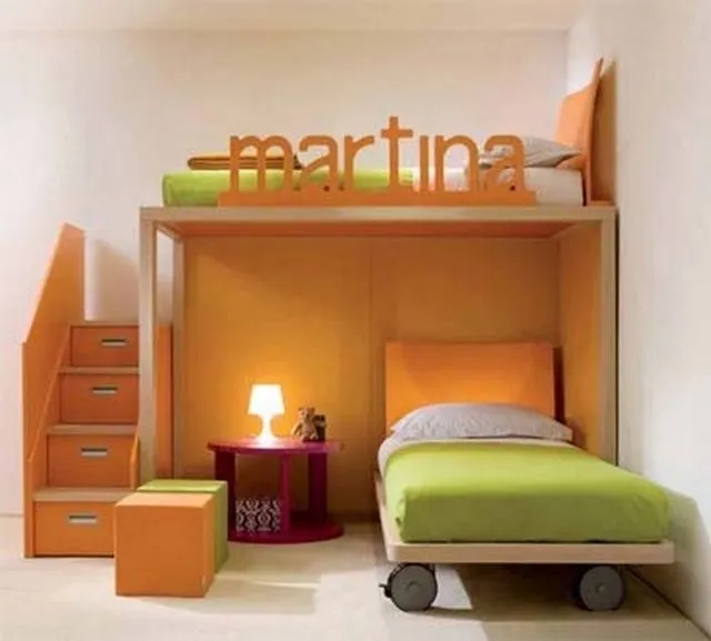 Dormitorios infantiles compartidos modernos