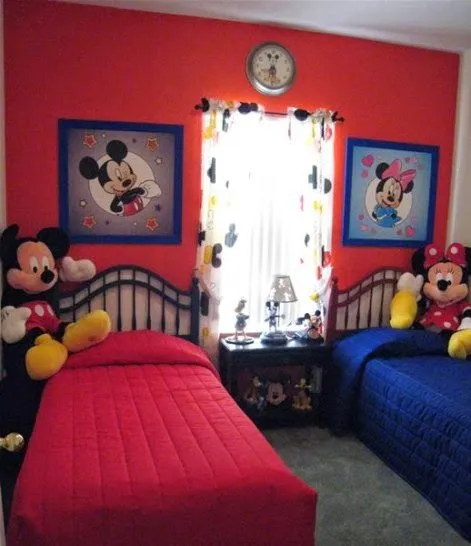 Dormitorios para niños tema Mickey Mouse - Dormitorios colores y ...