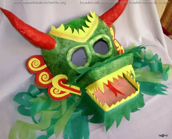 Máscara de Dragón chino | Manualidades InfantilesManualidades ...