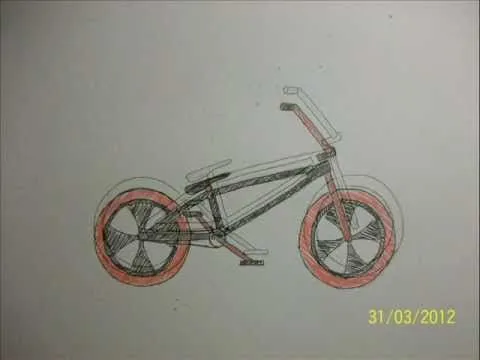 drawing a BMX step by step in 1 minute - YouTube