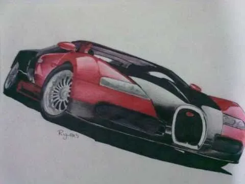 Drawing Bugatti Beyron (Dibujos de Autos) - YouTube
