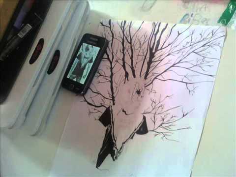 Drawing Dj Bl3nd 2 - Dibujo Dj Bl3nd 2 - (Electro house) - YouTube