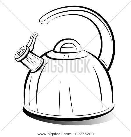 Drawing Teapot Kettle Stock Vector & Stock Photos | Bigstock