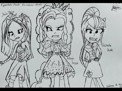 Drawing The Dazzlings |Equestria Girl - Youtube Downloader mp3
