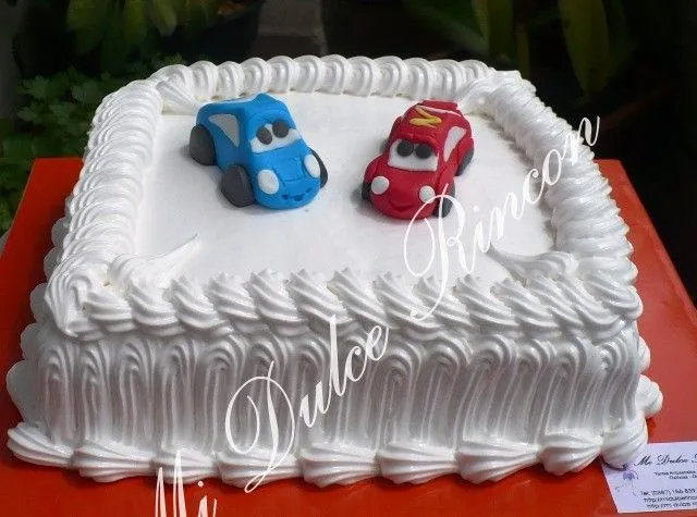Tortas de cars decoradas con merengue - Imagui