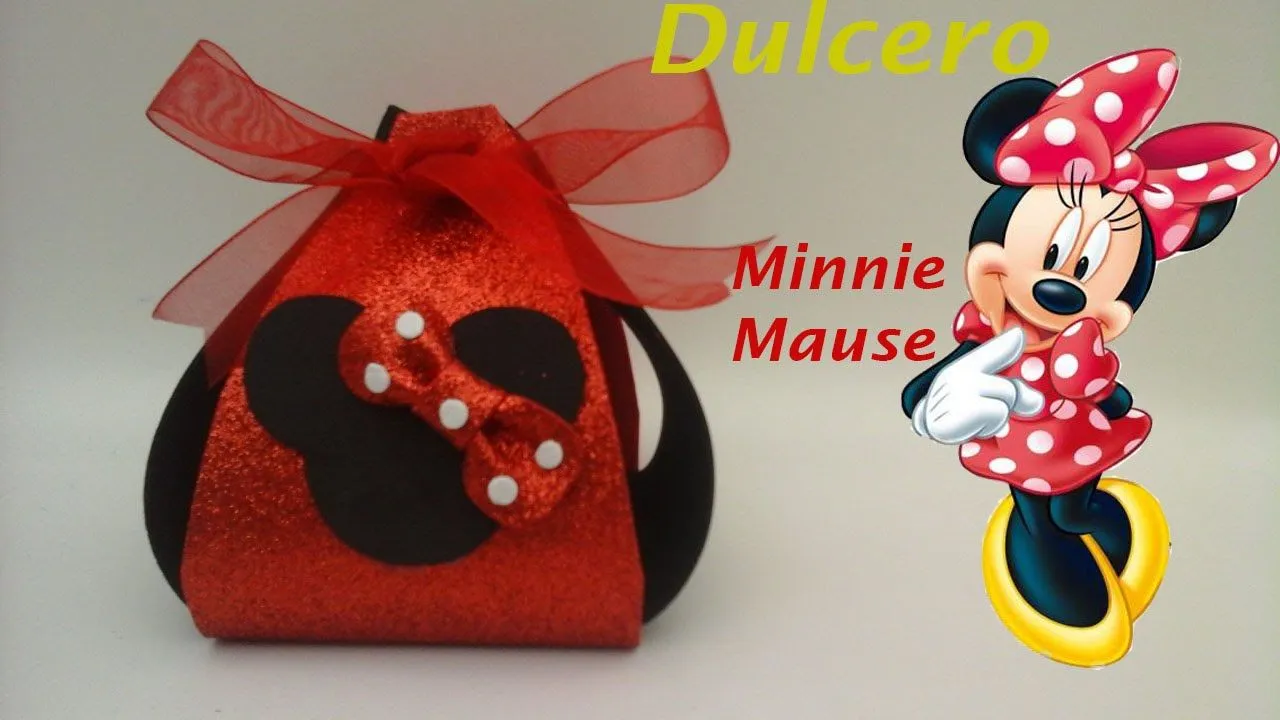 Dulcero de Minnie Mouse de foamy para fiestas infantiles. - YouTube