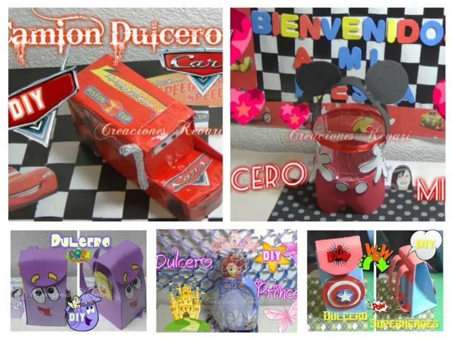 Dulceros fáciles para cumpleaños | Manualidades Dulceros fáciles para cumpleaños | Manualidades