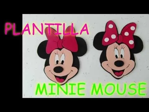 Moldes de Minnie Mouse y Mickey Mouse para hacer dulceros de fomi ...