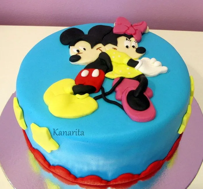 Los dulces de Kanarita: Pastel " Mickey & Minnie "