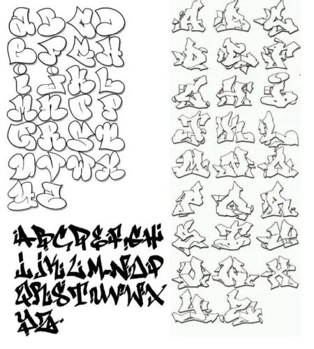 dulighmadba: el abecedario en graffiti